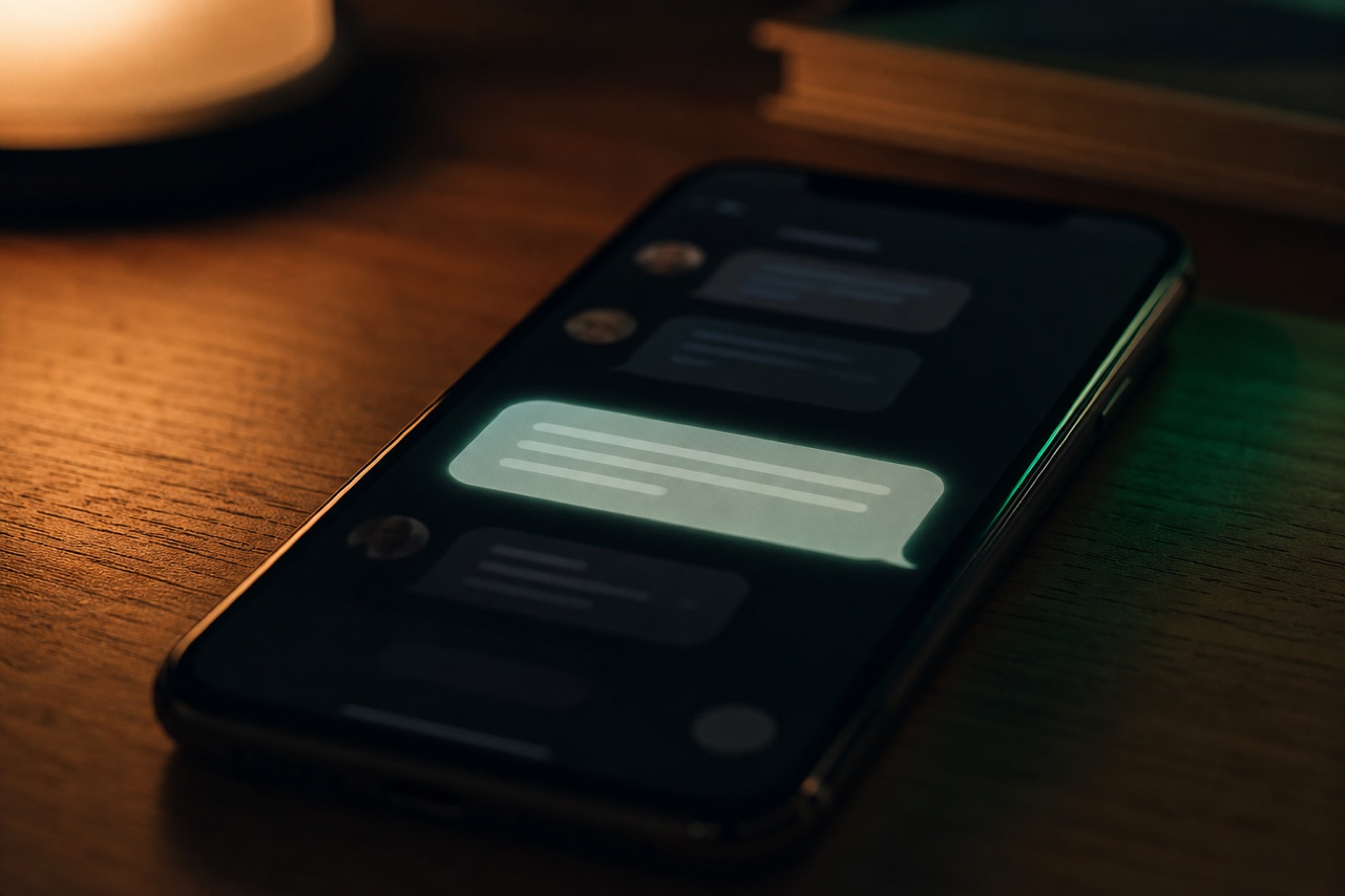 Primo piano di una chat Telegram su un telefono in cui una coach riceve un riepilogo cliente scritto dall'Hermes Agent, sfondo scuro