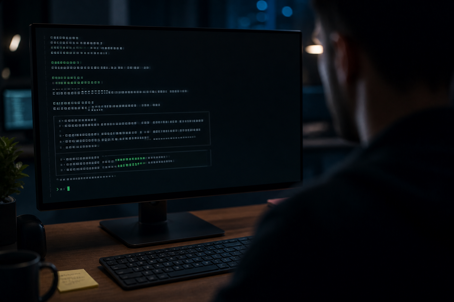 Un terminal montrant l'assistant de configuration Docker de Hermes Agent demandant une clé API OpenAI, avec le chemin du nouveau fichier .env visible en haut