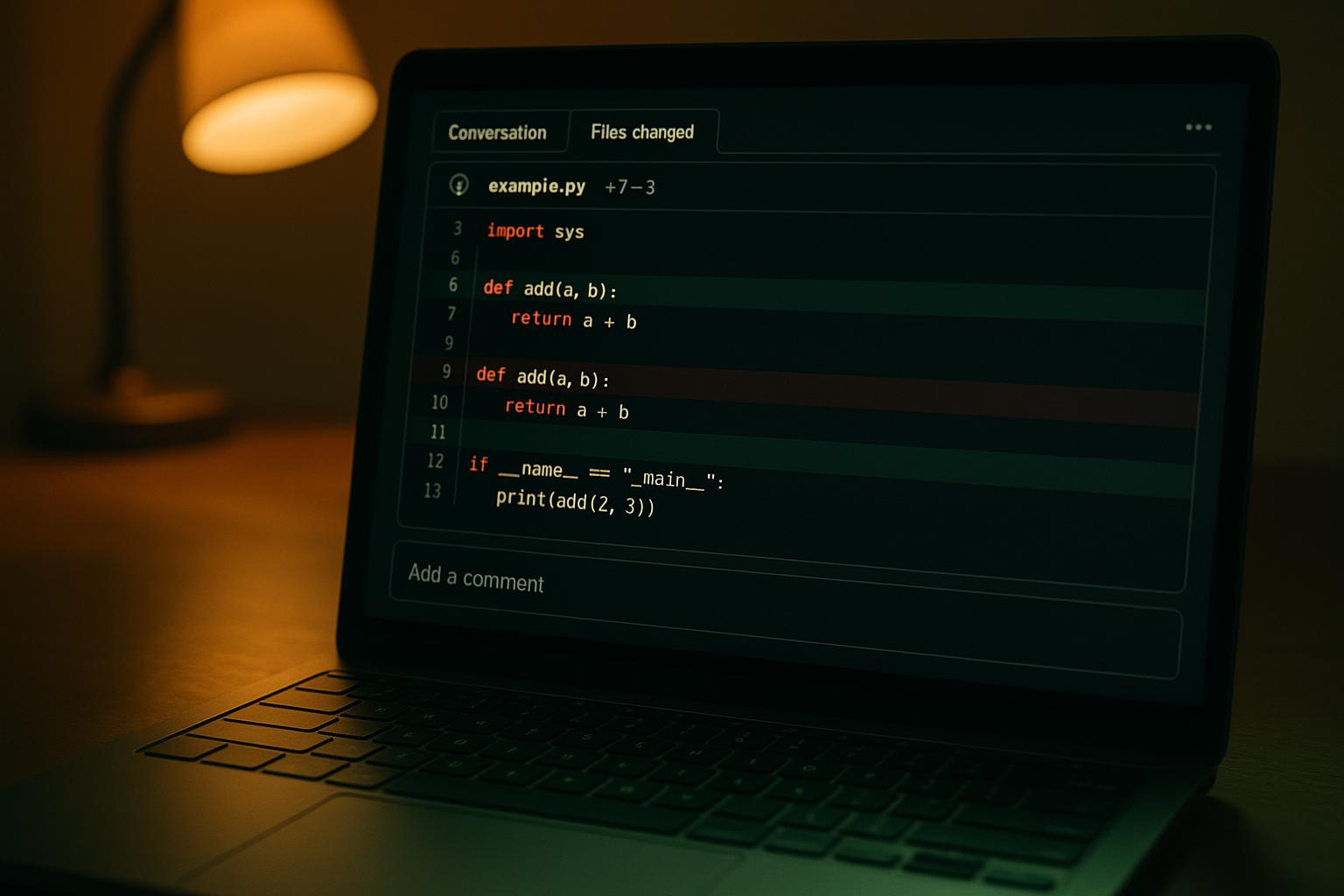 Hermes Agent reviewing a GitHub pull request in a terminal