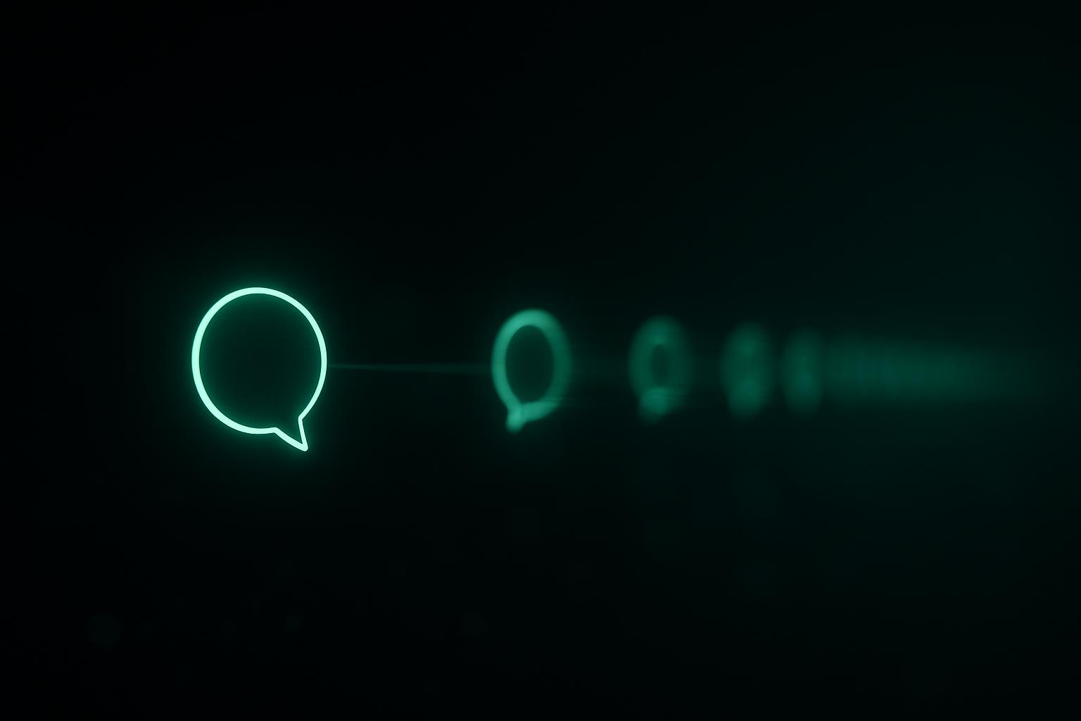 Diagrama que contrasta un único mensaje aislado en Telegram con un hilo largo de memoria persistente a lo largo de varias semanas